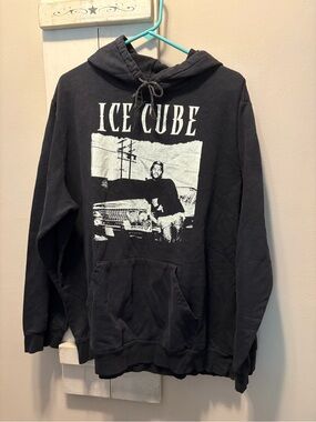 Ice Cube Graphic Pullover Hoodie - Black XXL